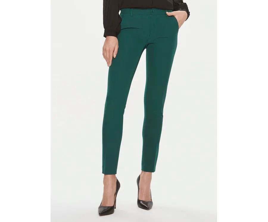 obrazek 1 Liu Jo Spodnie materiałowe MF3229 T7896 Zielony Regular Fit