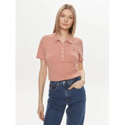 Zdjęcie Tommy Hilfiger Polo 1985 WW0WW37823 Różowy Slim Fit