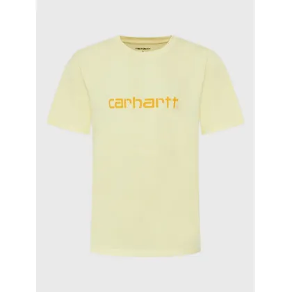 Zdjęcie Carhartt WIP T-Shirt Script I031047 Żółty Regular Fit