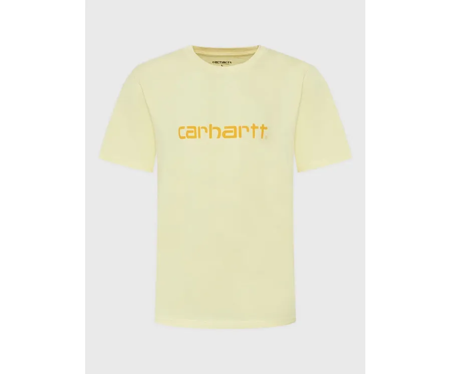 obrazek 1 Carhartt WIP T-Shirt Script I031047 Żółty Regular Fit