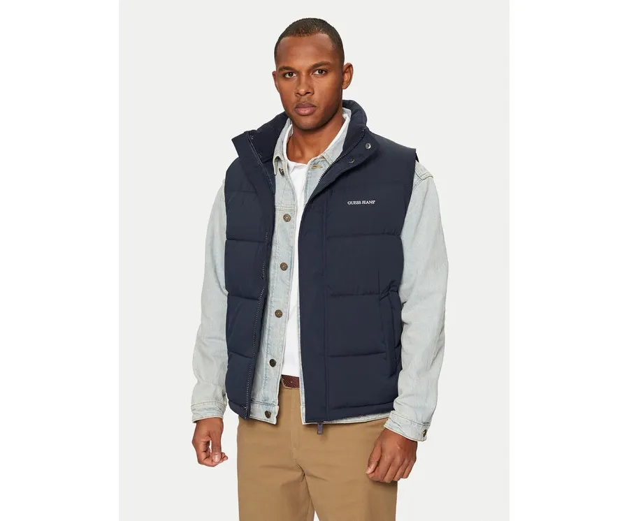 obrazek 1 Guess Jeans Kamizelka M4BN47 WGII2 Granatowy Regular Fit