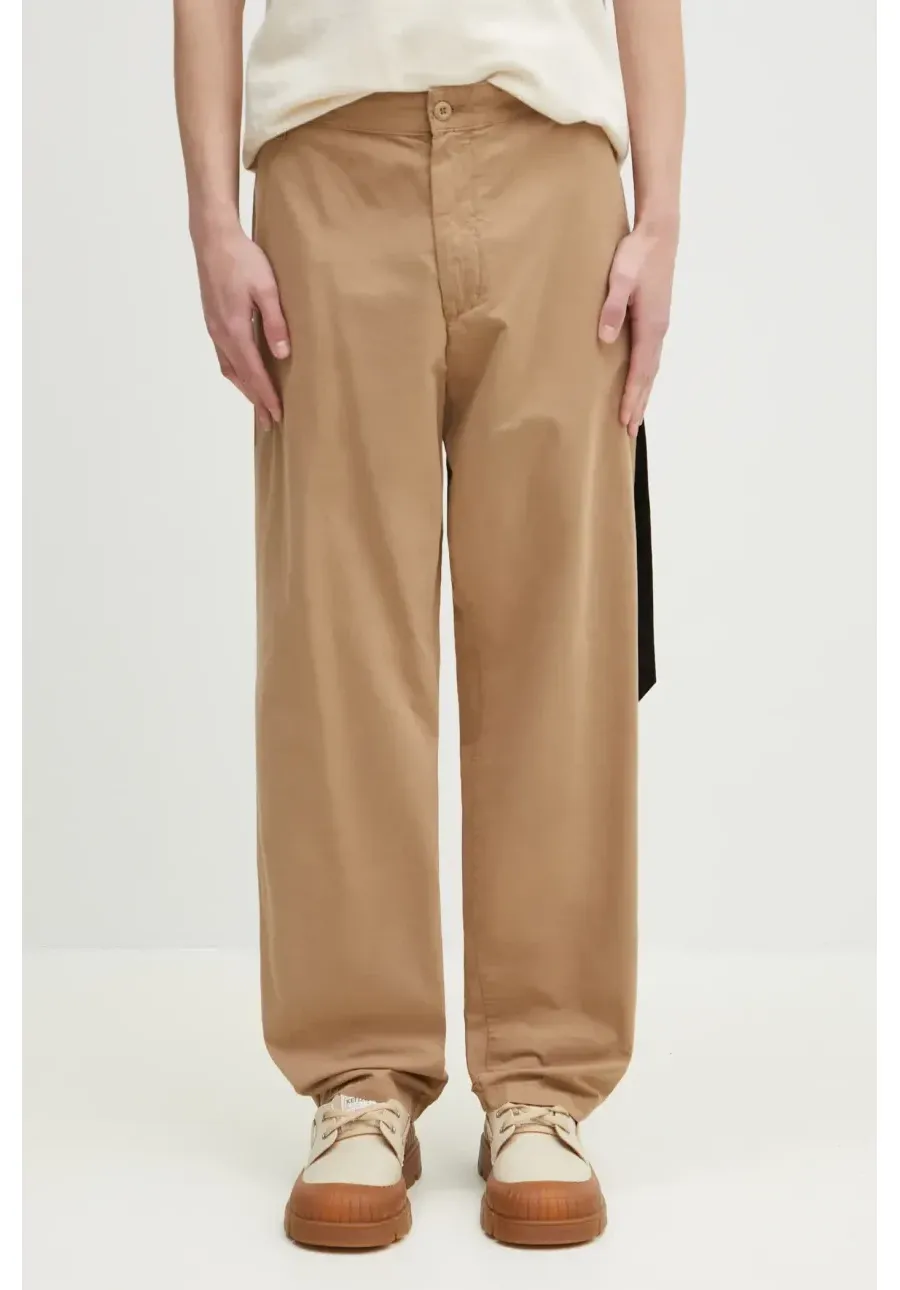 obrazek 1 Carhartt WIP spodnie bawełniane Calder Pant męskie kolor beżowy proste I033128.8YGD