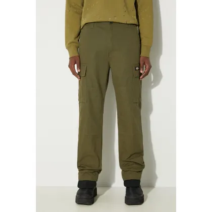 Zdjęcie Dickies spodnie bawełniane EAGLE BEND kolor zielony w fasonie cargo DK0A4X9X