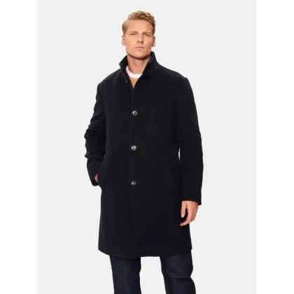 Zdjęcie Tommy Hilfiger Płaszcz wełniany MW0MW37956 Granatowy Regular Fit