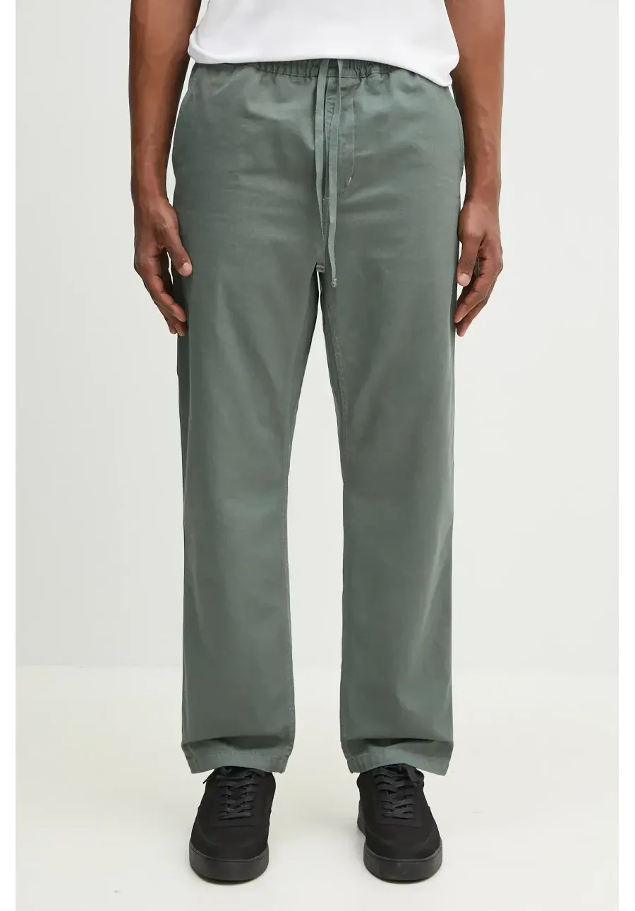 obrazek 1 Carhartt WIP spodnie bawełniane Flint Pant męskie kolor zielony proste I029919.1YFGD