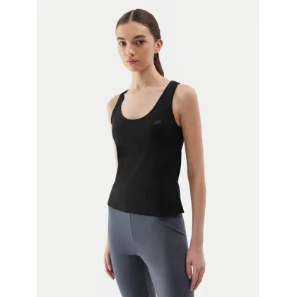 Zdjęcie 4F Top 4FWSS24TSLEF041 Czarny Slim Fit