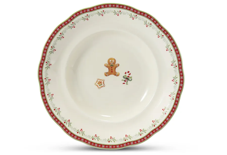 obrazek 3 12-częściowy zestaw talerzy z porcelany z bożonarodzeniowej kolekcji – Leander