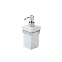 Picture Modern ceramic liquid soap dispenser for the bathroom - Stilhaus