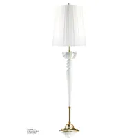 Picture Stylish floor lamp made of white Murano glass with