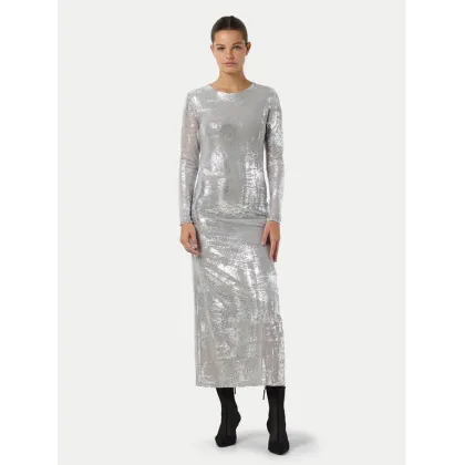 Zdjęcie Noisy May Sukienka koktajlowa Lucia 27031914 Srebrny Regular Fit