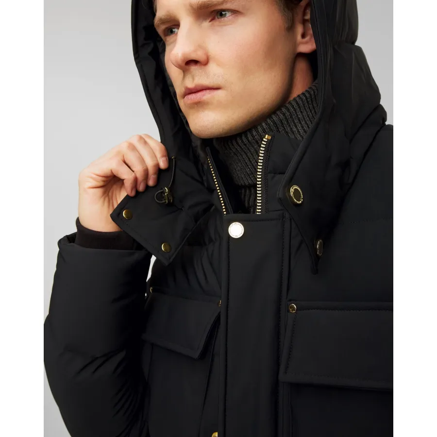 obrazek 1 Czarna Kurtka Puchowa Męska Moose Knuckles Skillman Jacket