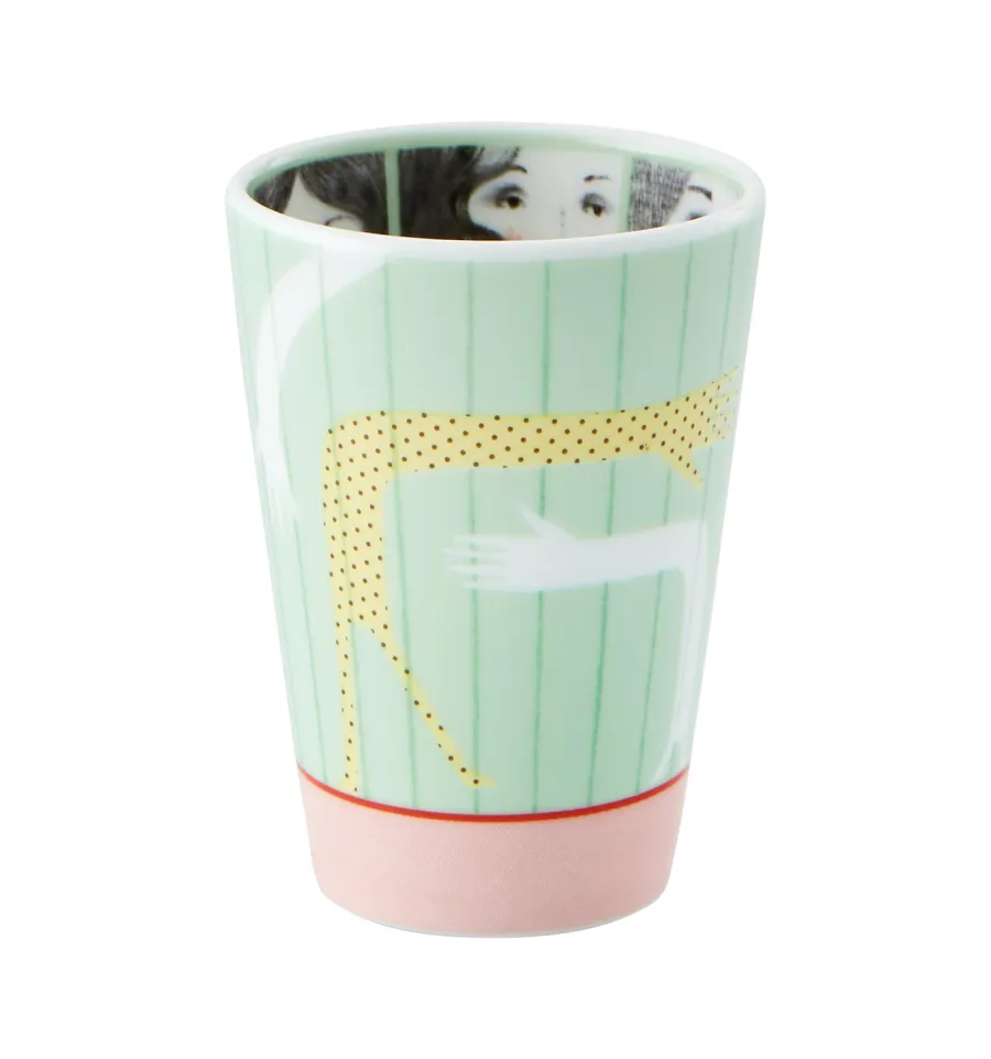 obrazek 2 Stylowa porcelanowa filiżanka do kawy z podstawką