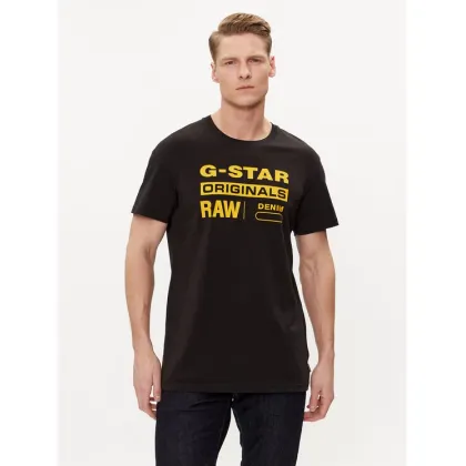 Zdjęcie G-Star Raw T-Shirt Graphic 8 R T S\s D14143-336-6484 Czarny Regular Fit