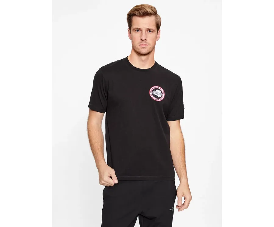 obrazek 1 Aeronautica Militare T-Shirt 232TS2143J611 Czarny Comfort Fit
