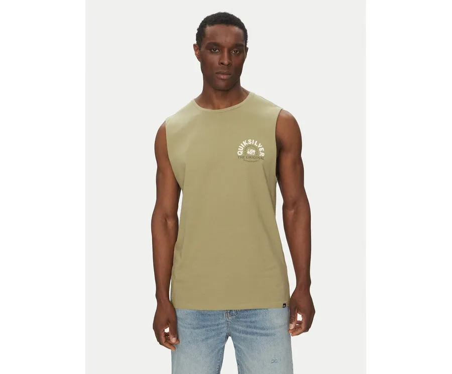 obrazek 1 Quiksilver Tank top EQYZT08029 Zielony Relaxed Fit