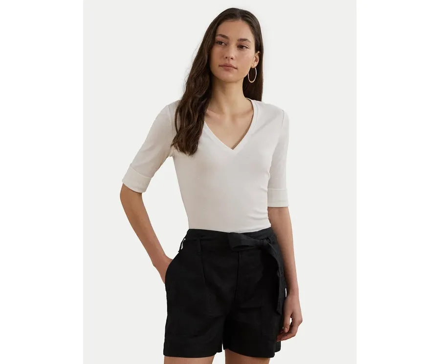 obrazek 1 LAUREN RALPH LAUREN Bluzka 200815843001 Biały Slim Fit