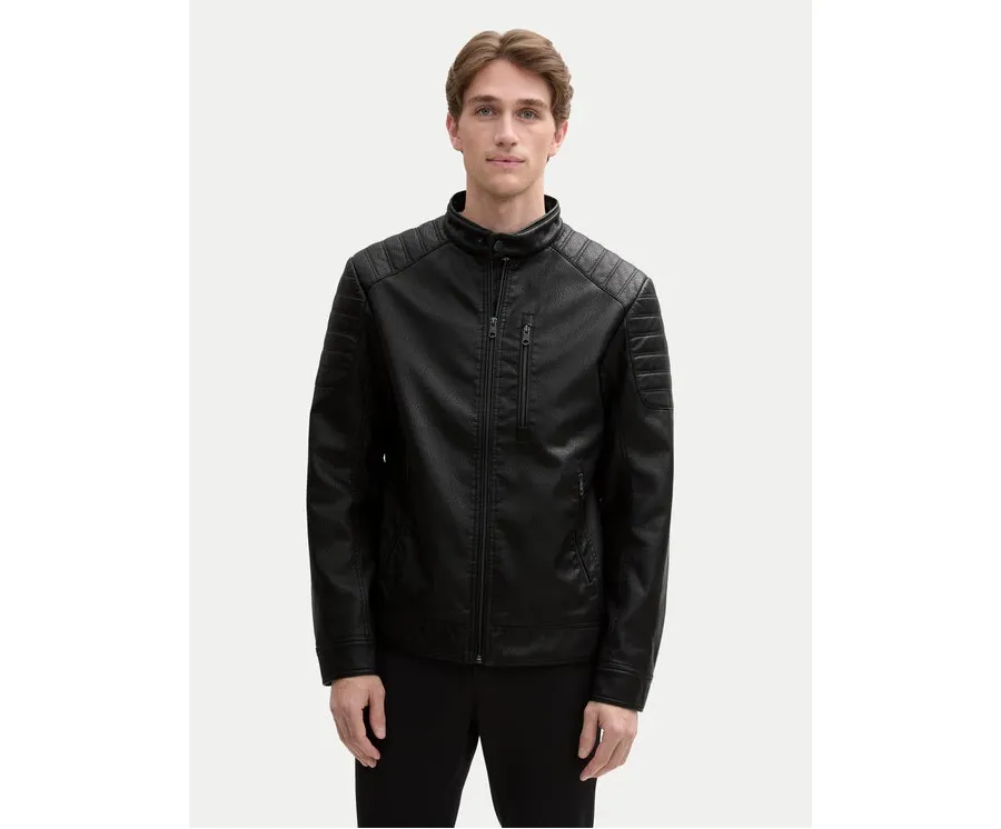 obrazek 1 Tom Tailor Kurtka z imitacji skóry 1044100 Czarny Regular Fit