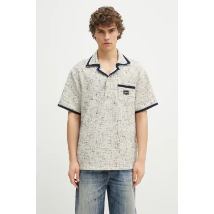 Zdjęcie Drôle de Monsieur polo Le Polo Drule Tweed męski kolor beżowy wzorzysty G-PL153-CO177-MC