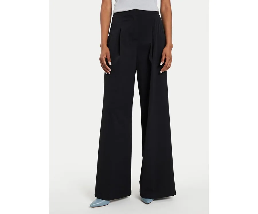 obrazek 1 Max Mara Leisure Spodnie materiałowe Bonn 2426786017 Czarny Relaxed Fit