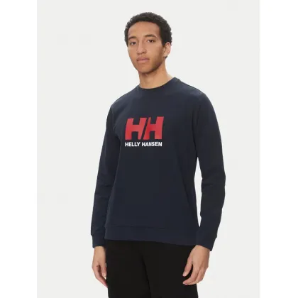 Zdjęcie Helly Hansen Bluza Logo Crew 30395 Granatowy Regular Fit