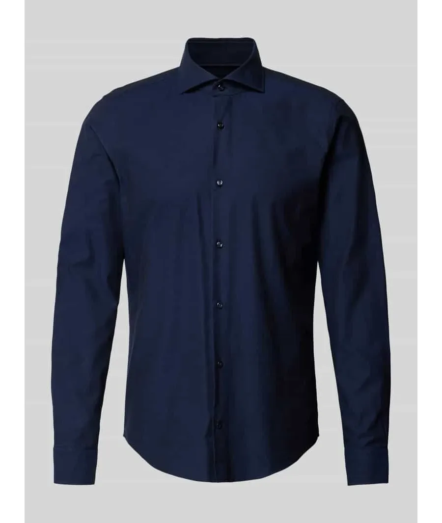 obrazek 1 Koszula biznesowa o kroju slim fit z kołnierzykiem typu kent