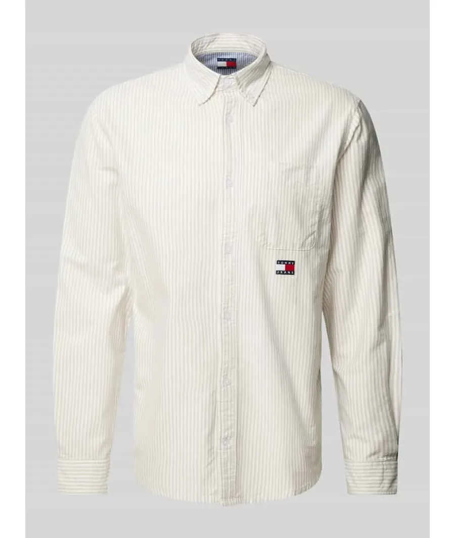 obrazek 1 Koszula casualowa o kroju regular fit z wyhaftowanym logo model ‘OXFORD’