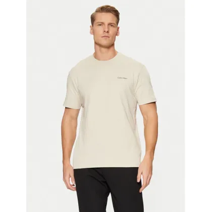 Zdjęcie Calvin Klein T-Shirt Micro Logo Interlock T-Shirt K10K109894 Beżowy Regular Fit