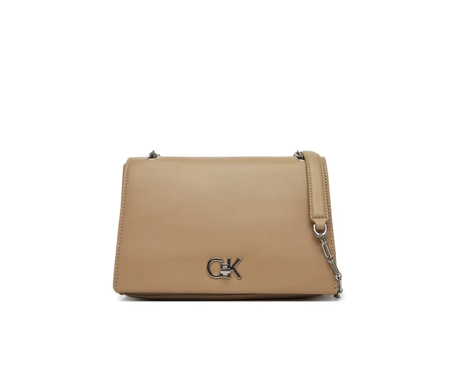 obrazek 1 Calvin Klein Torebka Ck Medium Conv Chain Bag K60K612810 Beżowy