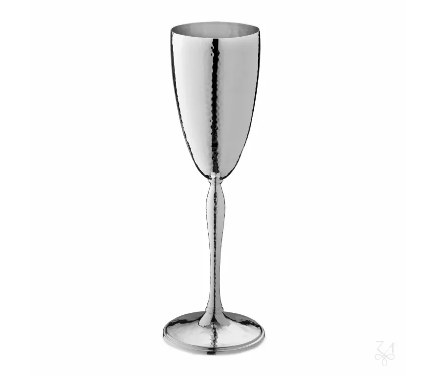 picture 1 Stylish silver plated Parighi champagne glass with modern shape - Zaramella Argenti