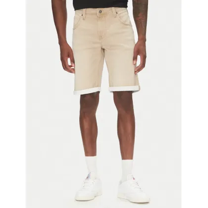 Zdjęcie Mustang Szorty jeansowe Chicago Z 1016351 Beżowy Slim Fit