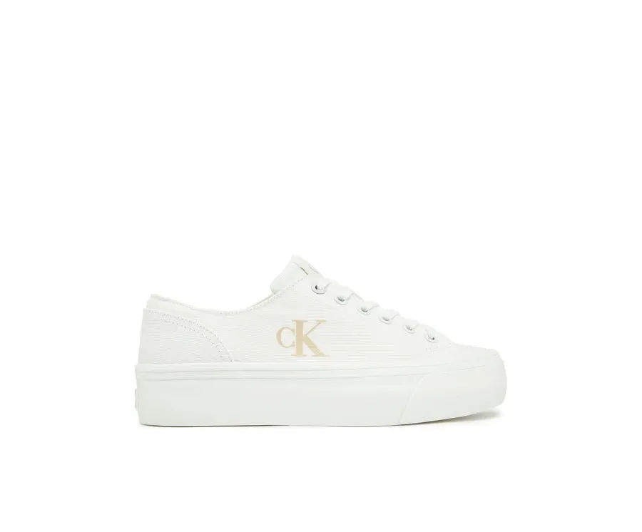obrazek 1 Calvin Klein Jeans Tenisówki Vulc Flatform Low Cv Mg YW0YW01763 Biały