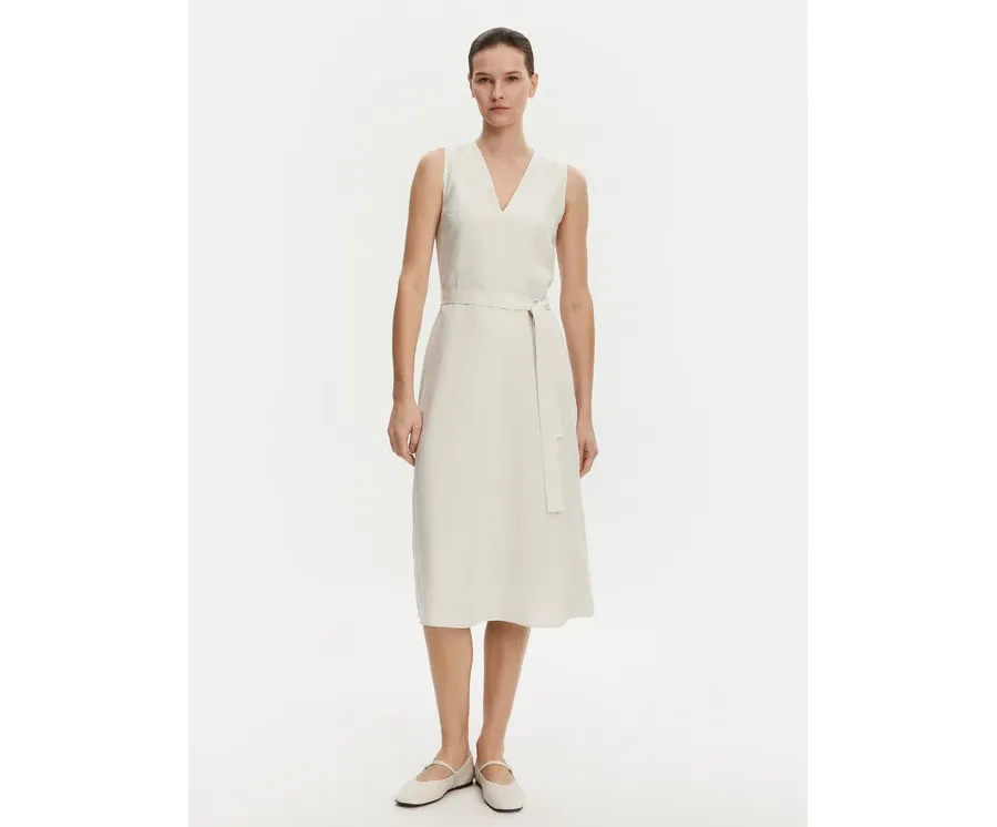 obrazek 1 Calvin Klein Sukienka letnia K20K208424 Beżowy Regular Fit