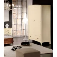 Picture Convertible wardrobe, 2 doors, drawer, column, clothes hanger and shelf - Fratelli Mirandola
