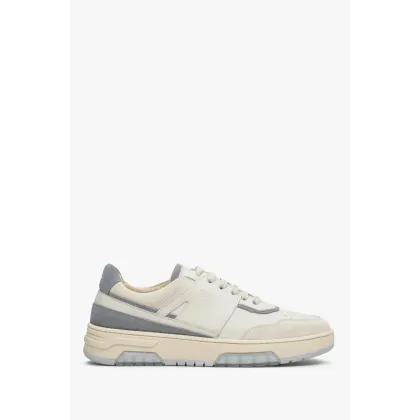 Zdjęcie Estro: Niebiesko-białe sneakersy damskie z łączonych materiałów