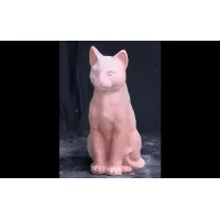 Zdjęcie Figurka kota z terakoty do ogrodu