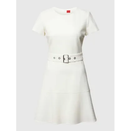 Zdjęcie Sukienka o długości do kolan z paskiem model ‘KEVOLA’