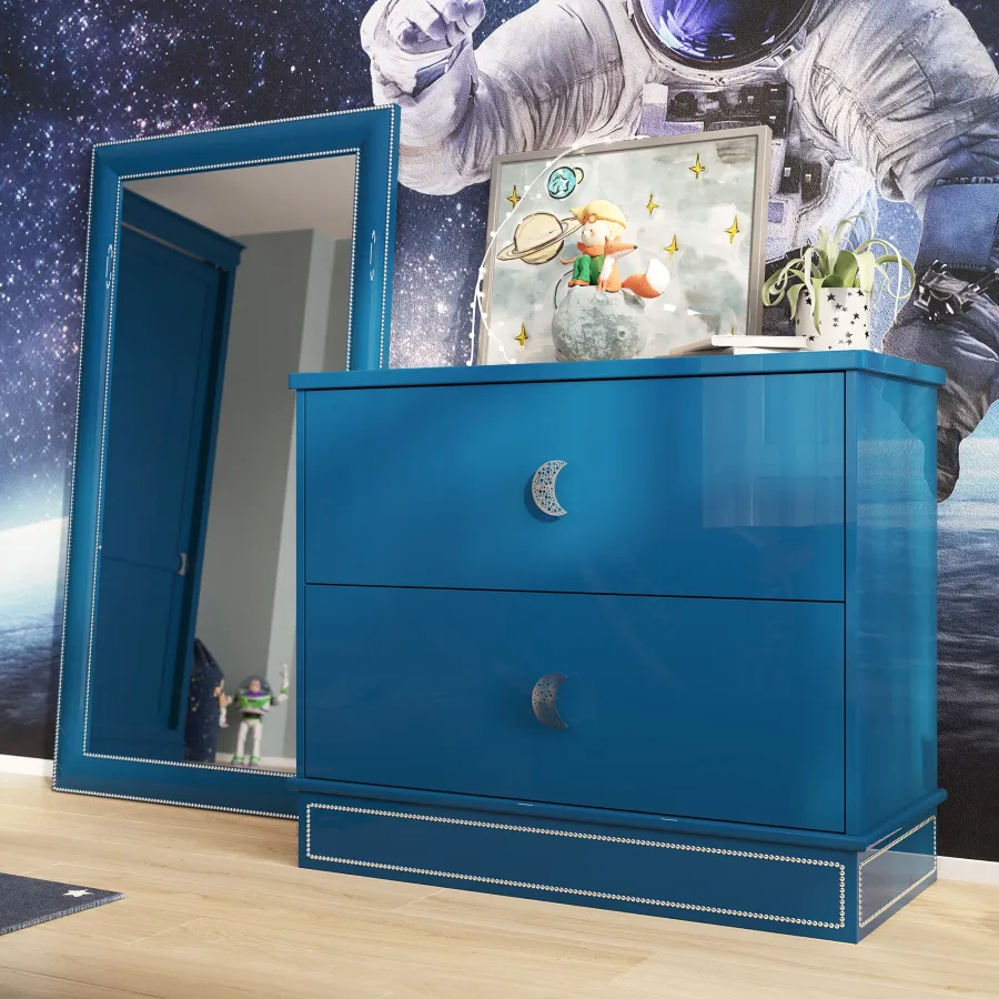 obrazek 3 Oryginalny zestaw mebli do pokoju dziecięcego – Astronauta