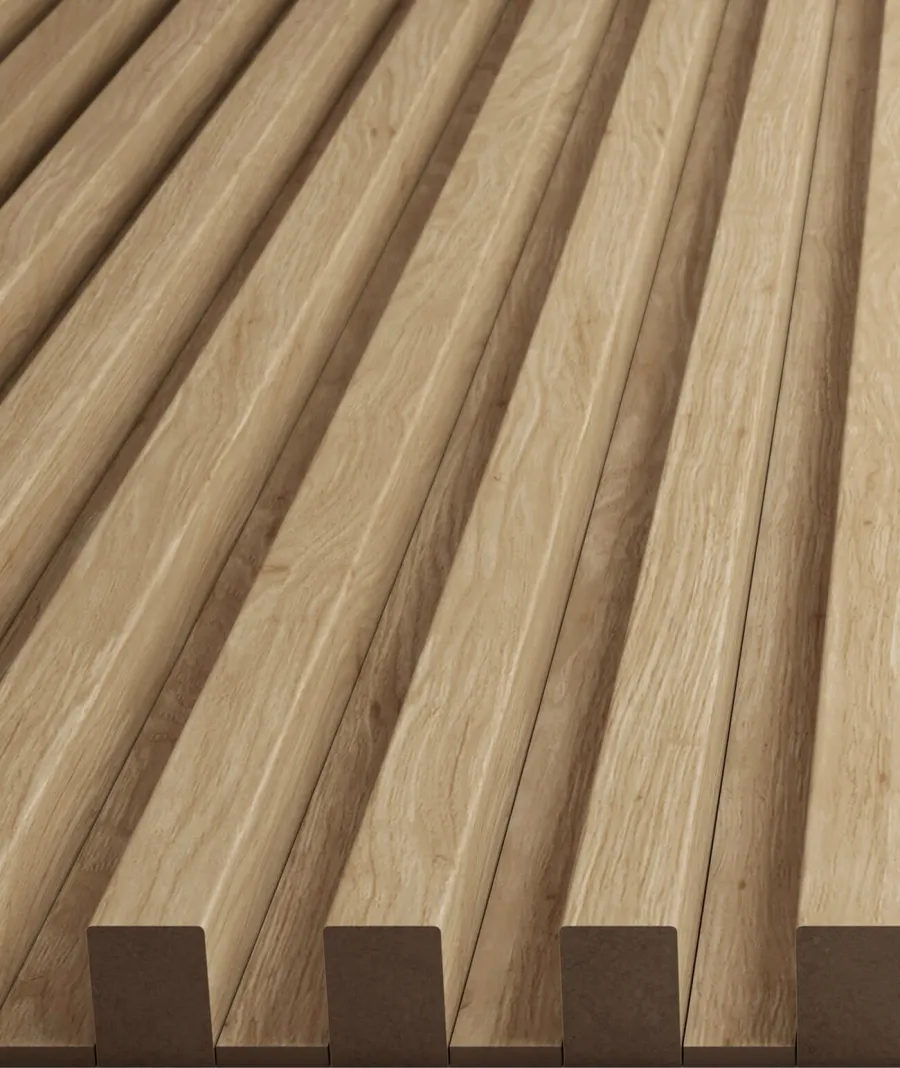 obrazek 1 275x3x0,6 cm LD - (dąb natura) - 3 cm listwa dystansowa do lameli ściennych