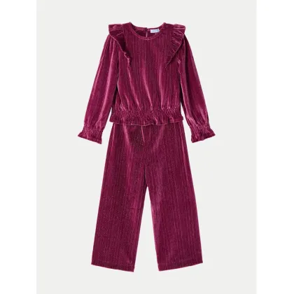 Zdjęcie Mayoral Komplet bluzka i spodnie 4550 Bordowy Regular Fit