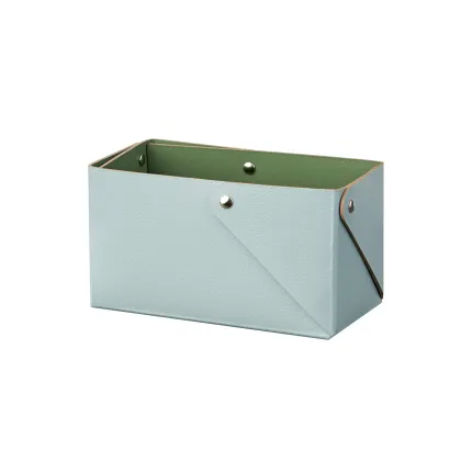 Zdjęcie Wyjątkowe pudełko Miu wykonane ze skóry w kolorze jasnego błękitu