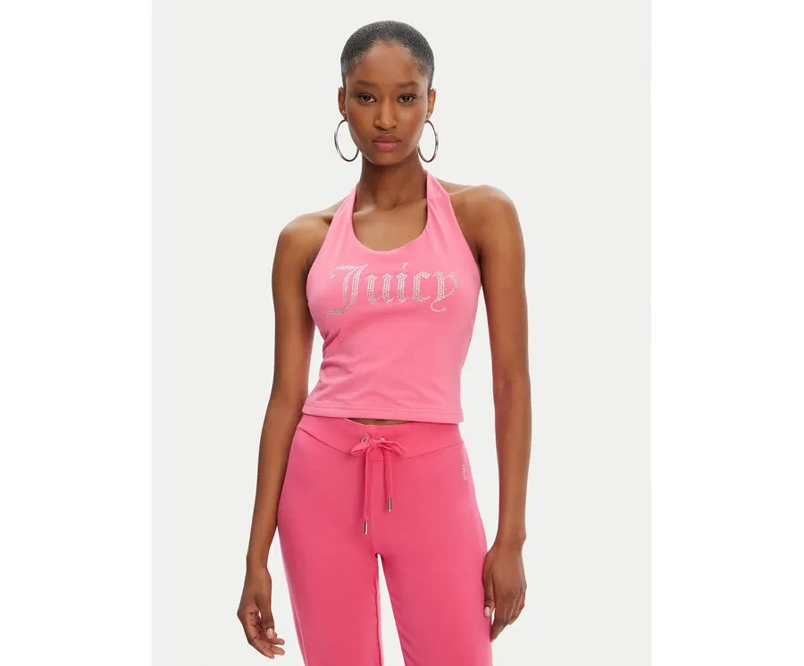obrazek 1 Juicy Couture Top Tied JCWCT125306 Różowy Slim Fit