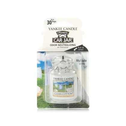 Zdjęcie Yankee Candle Clean Cotton Car Jar Ultimate Świeca zapachowa 1 szt.