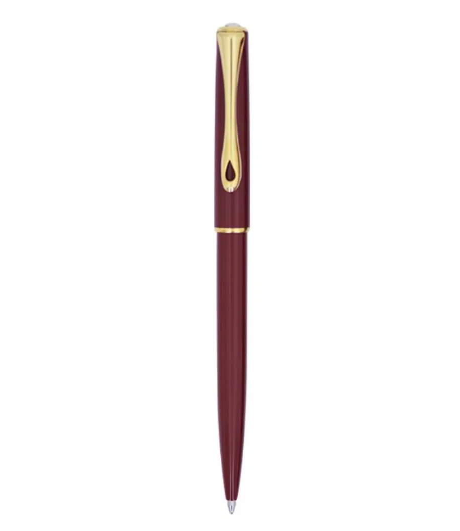 obrazek 1 Wyjątkowy długopis DIPLOMAT Travaller dark red gold