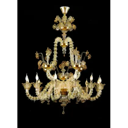 Zdjęcie Fantastyczny szklany żyrandol z włoch