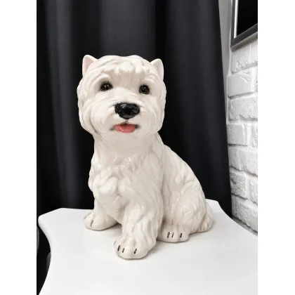 Zdjęcie West Highland Terrier- ceramiczna włoska figura psa