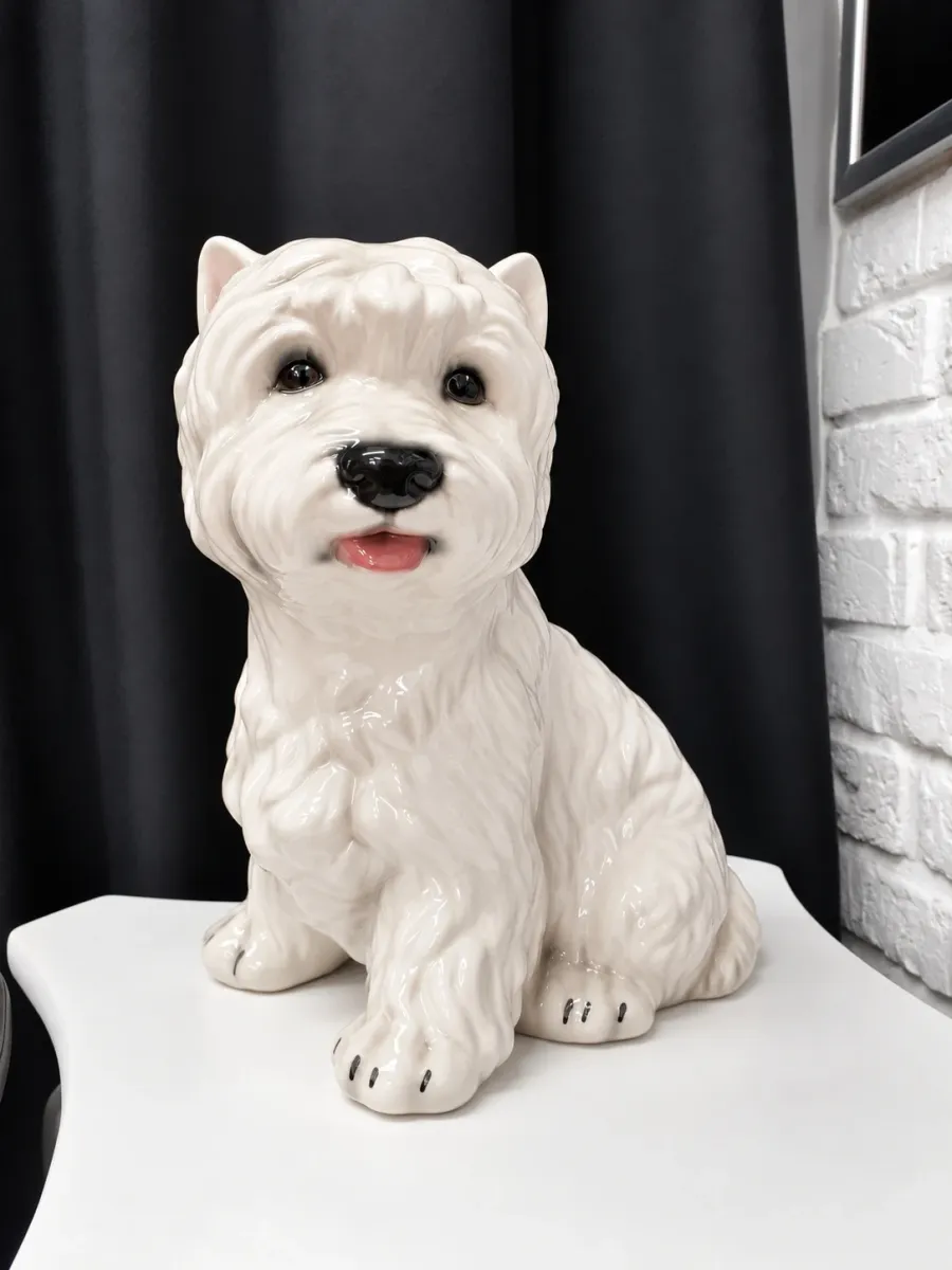 obrazek 1 West Highland Terrier- ceramiczna włoska figura psa