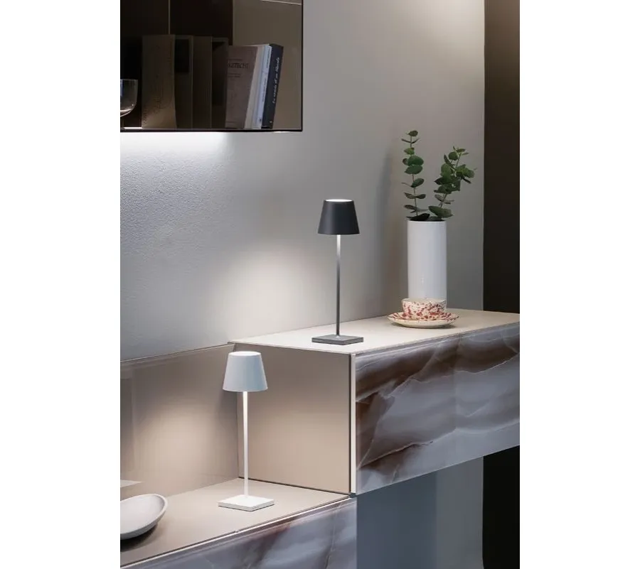 obrazek 4 Niebieska lampa na biurko Poldina 38 cm