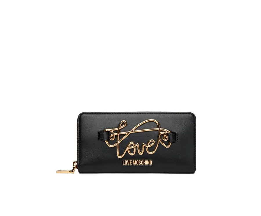 obrazek 1 LOVE MOSCHINO Duży Portfel Damski JC5733PP0MKG0000 Czarny
