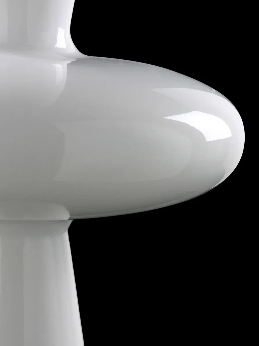 obrazek 2 Biały ceramiczny duży wazon do apartamentu