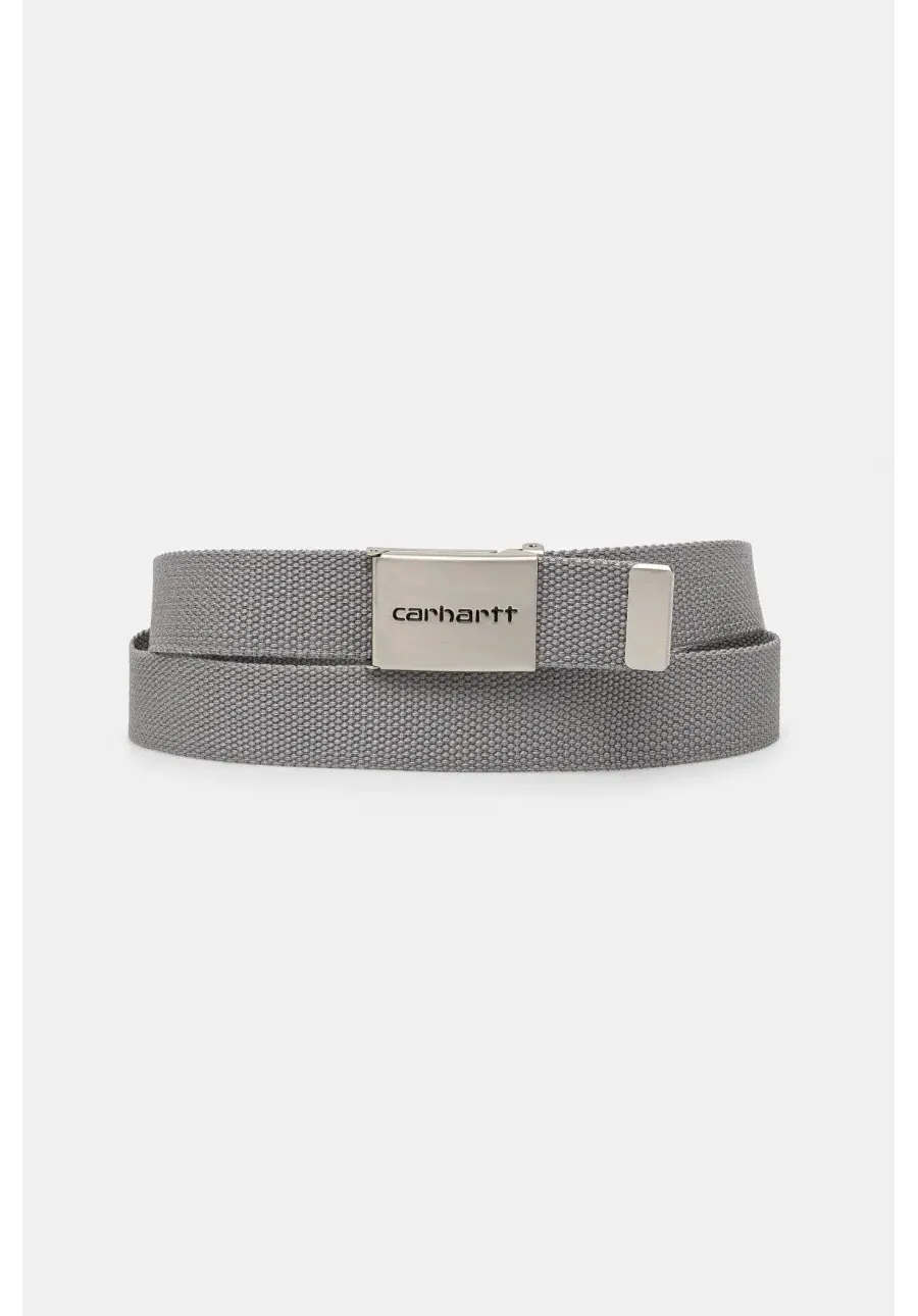 obrazek 1 Carhartt WIP pasek Clip Belt Chrome kolor szary I019176.2LRXX
